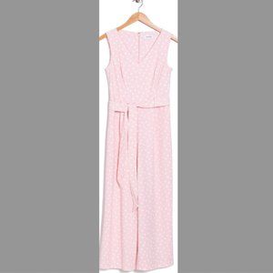 calvin klein pink polka dot jumpsuit